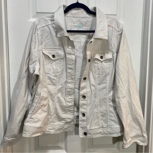 Sonoma Women's Light Cream Denim Jacket